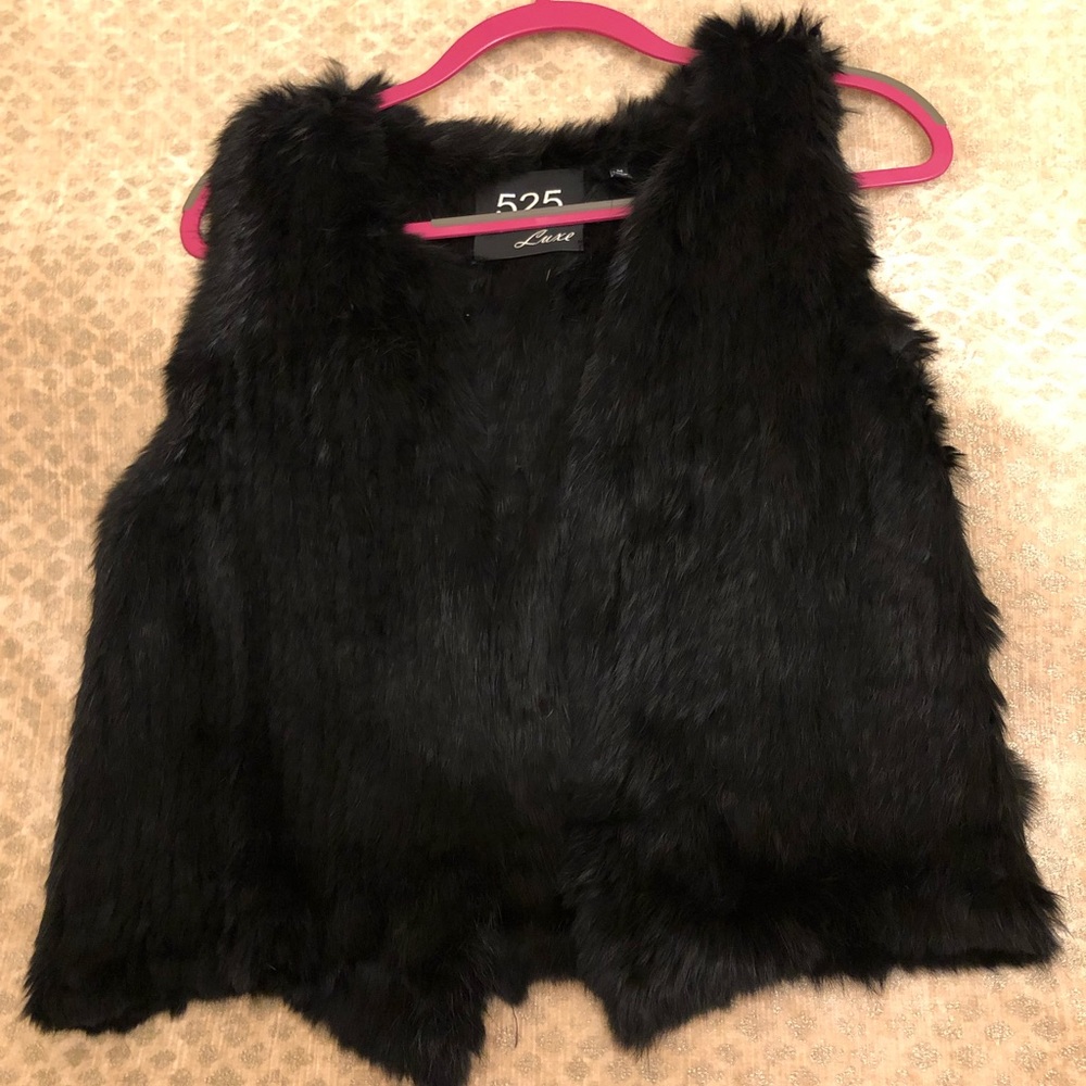 525 America rabbit fur vest